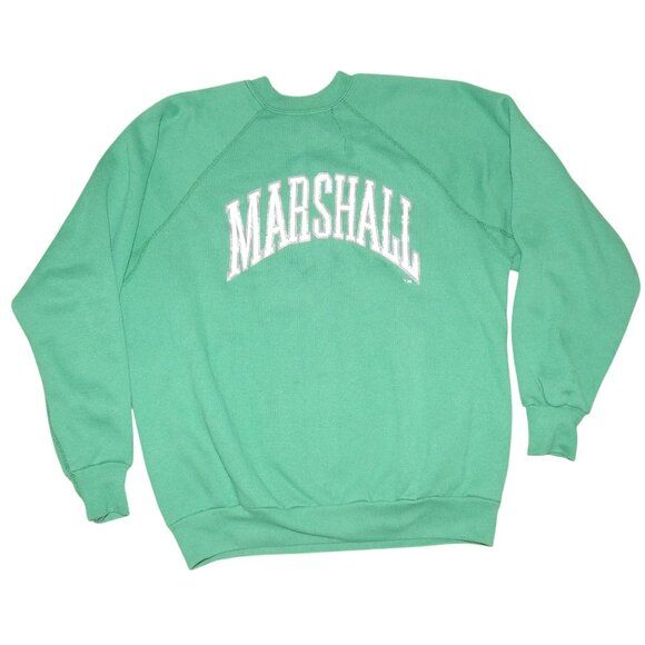 Vintage 80s 90s Marshall University Crew Neck Pullover Sweatshirt Men's Large - Picture 1 of 5